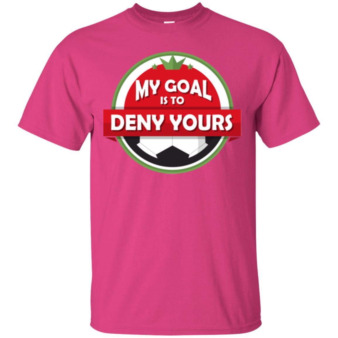 Soccer Christmas T-shirt My Goal Is To Deny Yours Heliconia