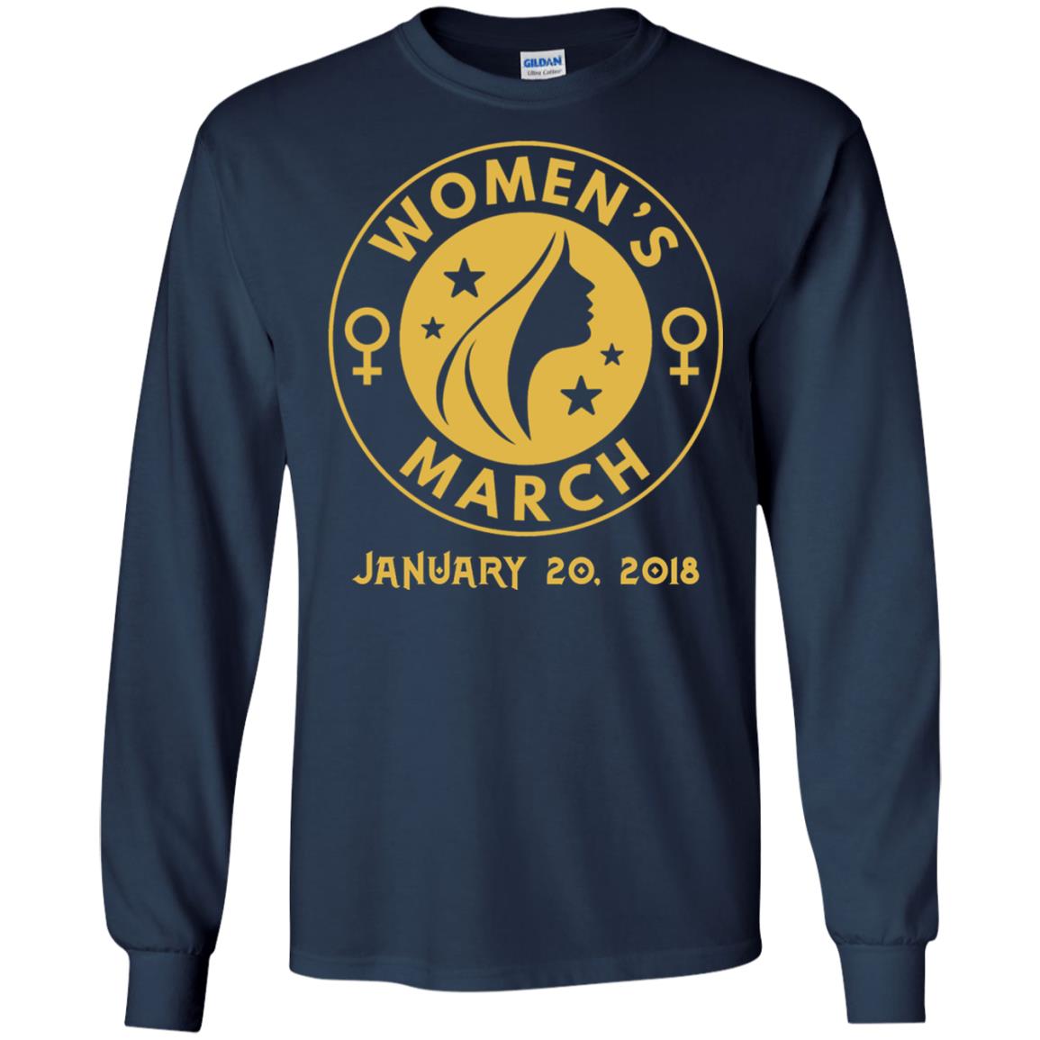 Women_s Right T-shirt Women_s March January 20th 2018 Protest Navy