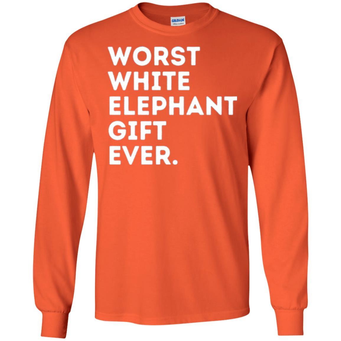 Best Worst White Elephant T-shirt Orange