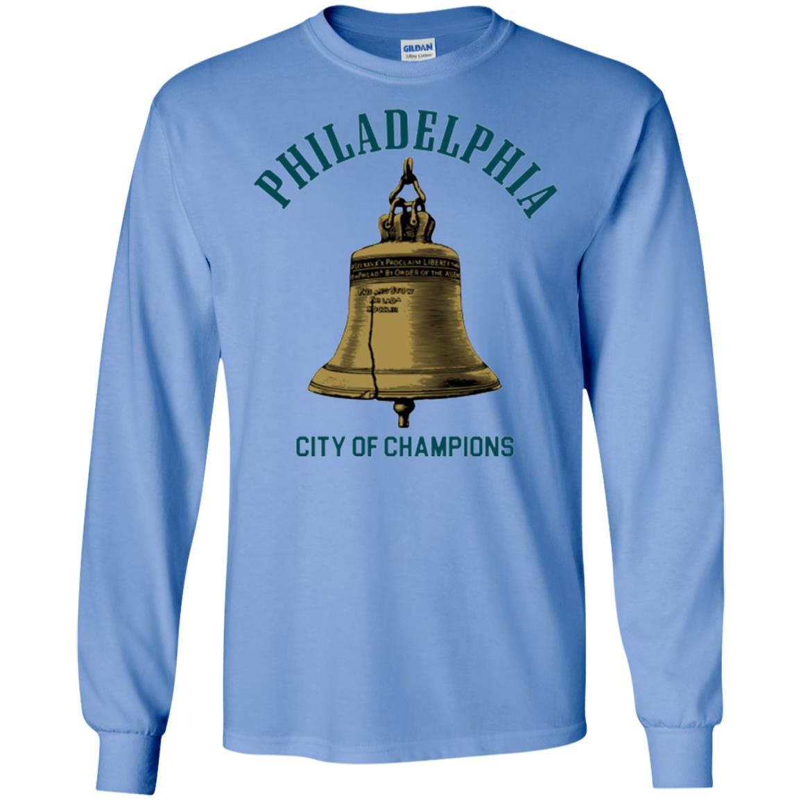 Football T-shirt Philadelphia City Of Champions Carolina Blue