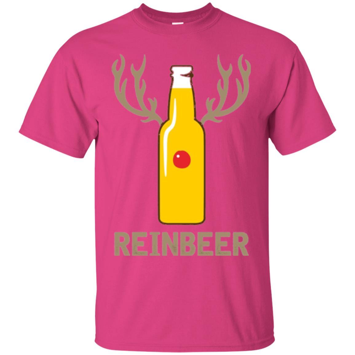 Christmas T-shirt Reinbeer Bottle Drinking Heliconia