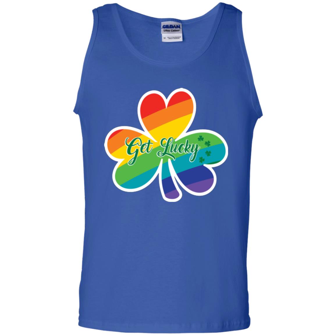 Lgbt T-shirt Shamrock Get Lucky Royal