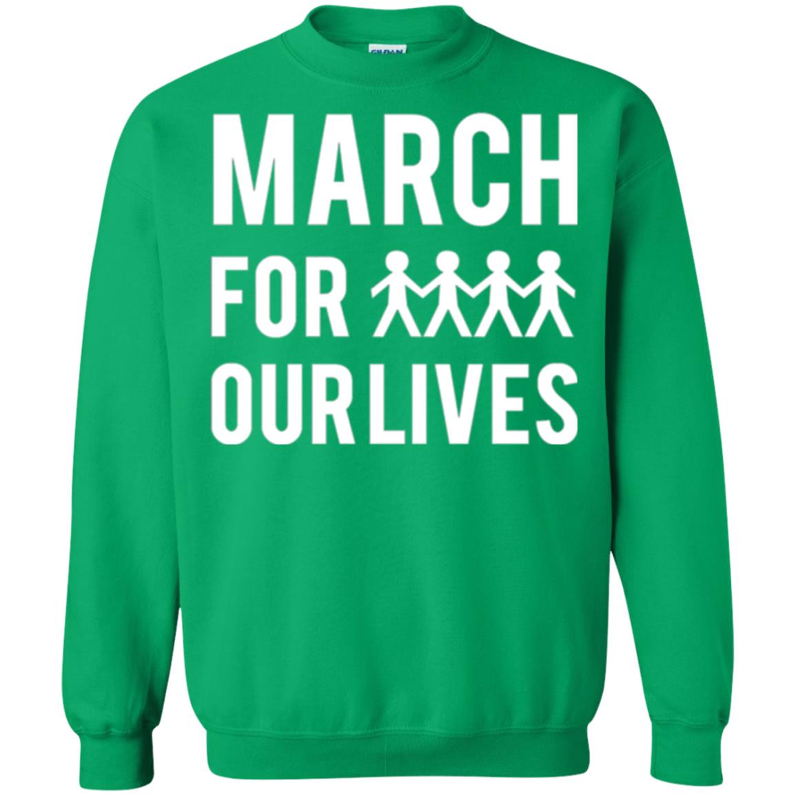 March For Our Lives Anti Gun T-shirt Irish Green