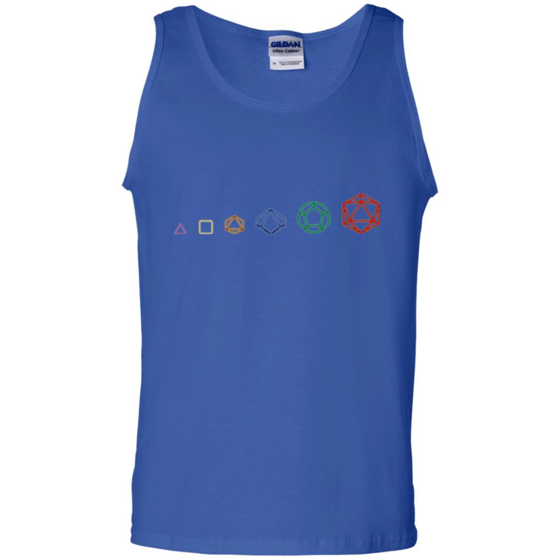 Gamer T-shirt D20 Dice Evolution Role T-shirt Royal