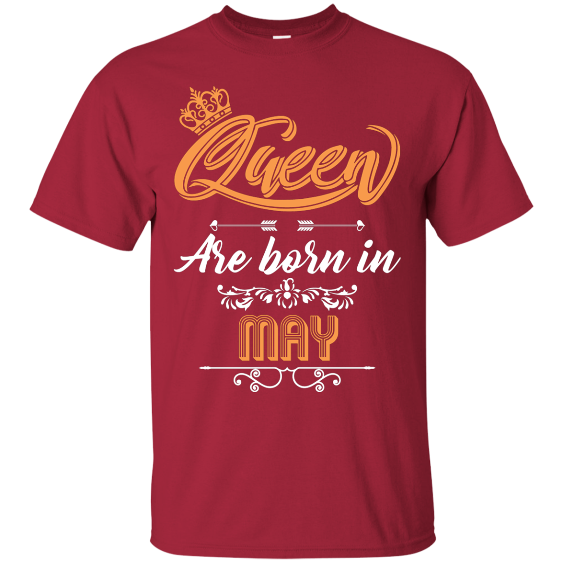Brithday T-Shirt Queen Are Born In May Cardinal