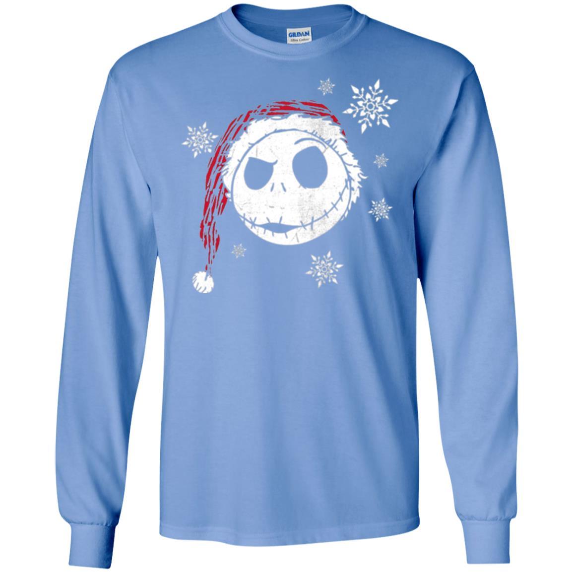 Christmas T-shirt Disney Nightmare Before Christmas Snowflake Carolina Blue