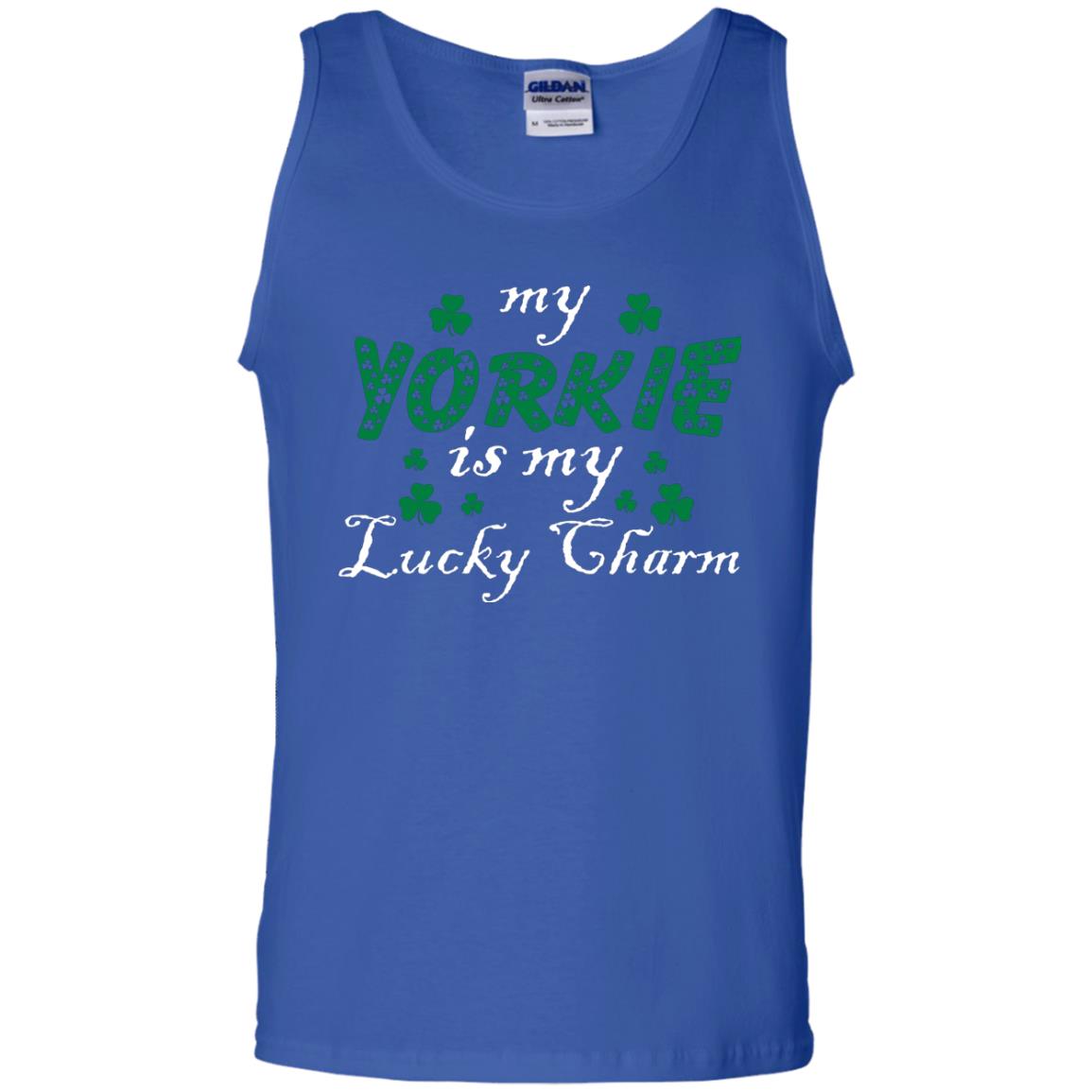 My Yorkie Is My Lucky Charm Saint Patrick's Day Shirt For Yorkie Lover Royal