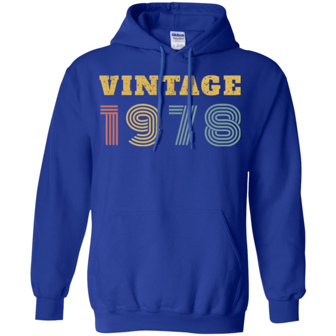 40th Birthday T-shirt Vintage 1978 Year Royal