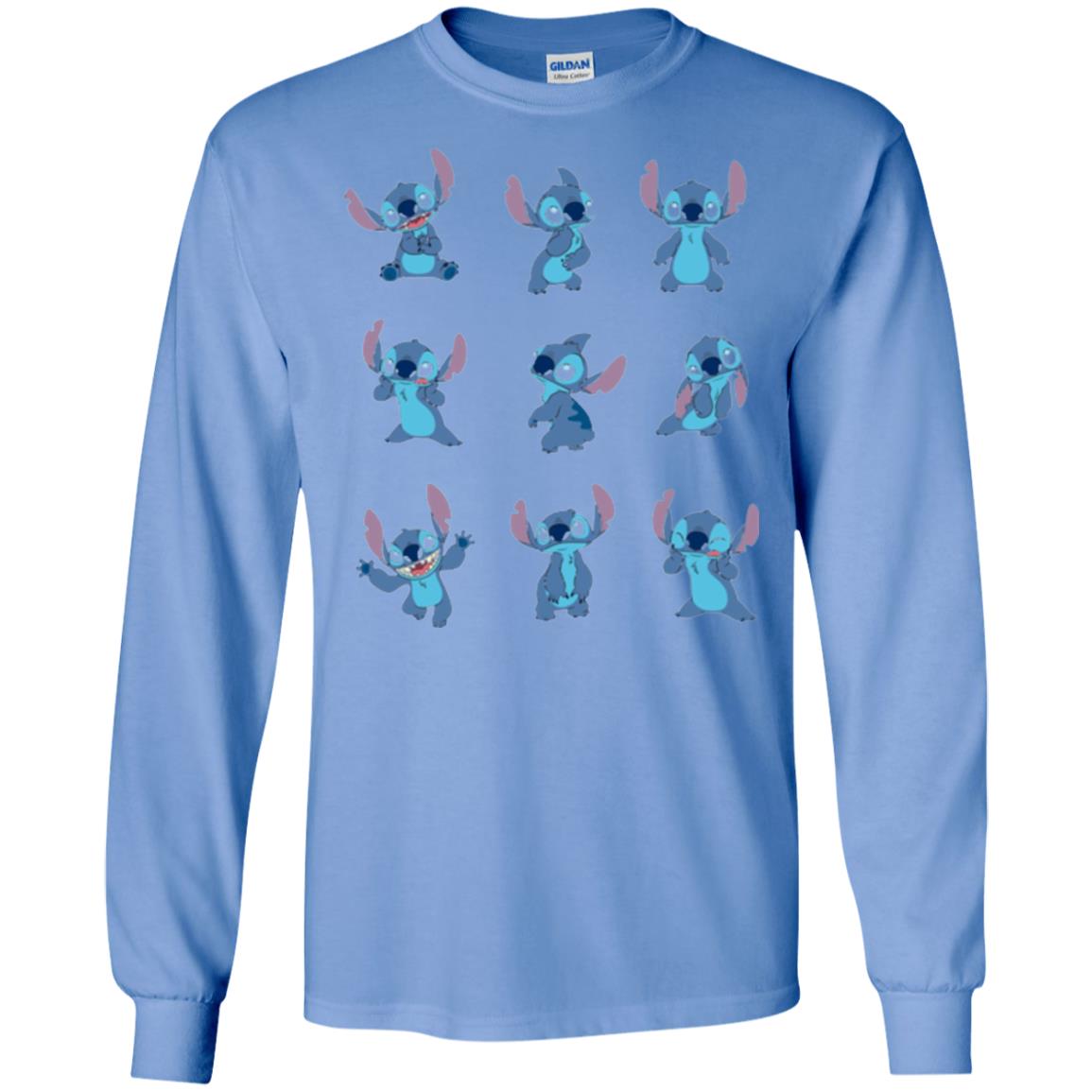 Stitch T-shirt Disney Many Moods Carolina Blue