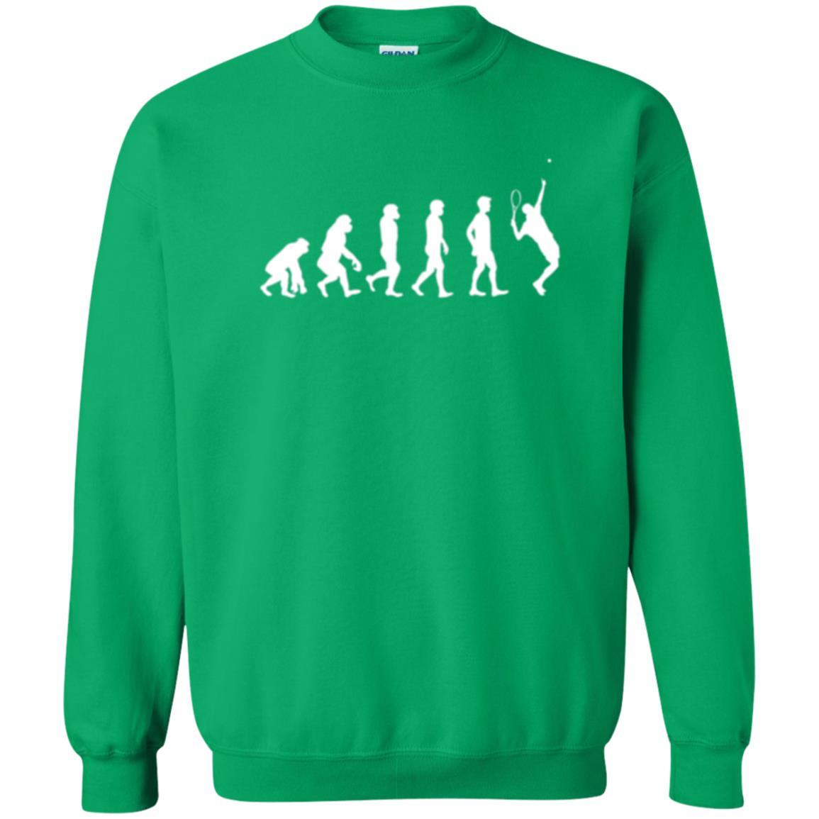 Evolution Of Tennis Player T-shirt Irish Green
