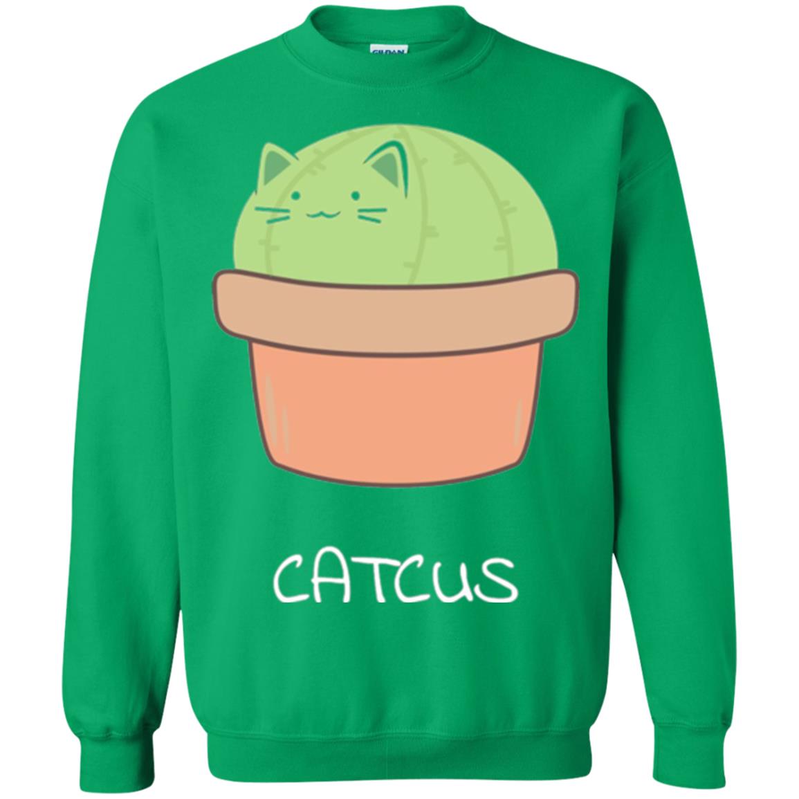 Cat Lovers T-shirt Catcus Irish Green