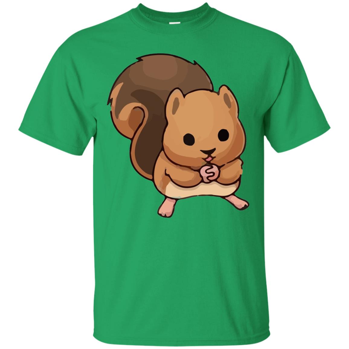 Cute Squirrel Graphic T-shirt Irish Green