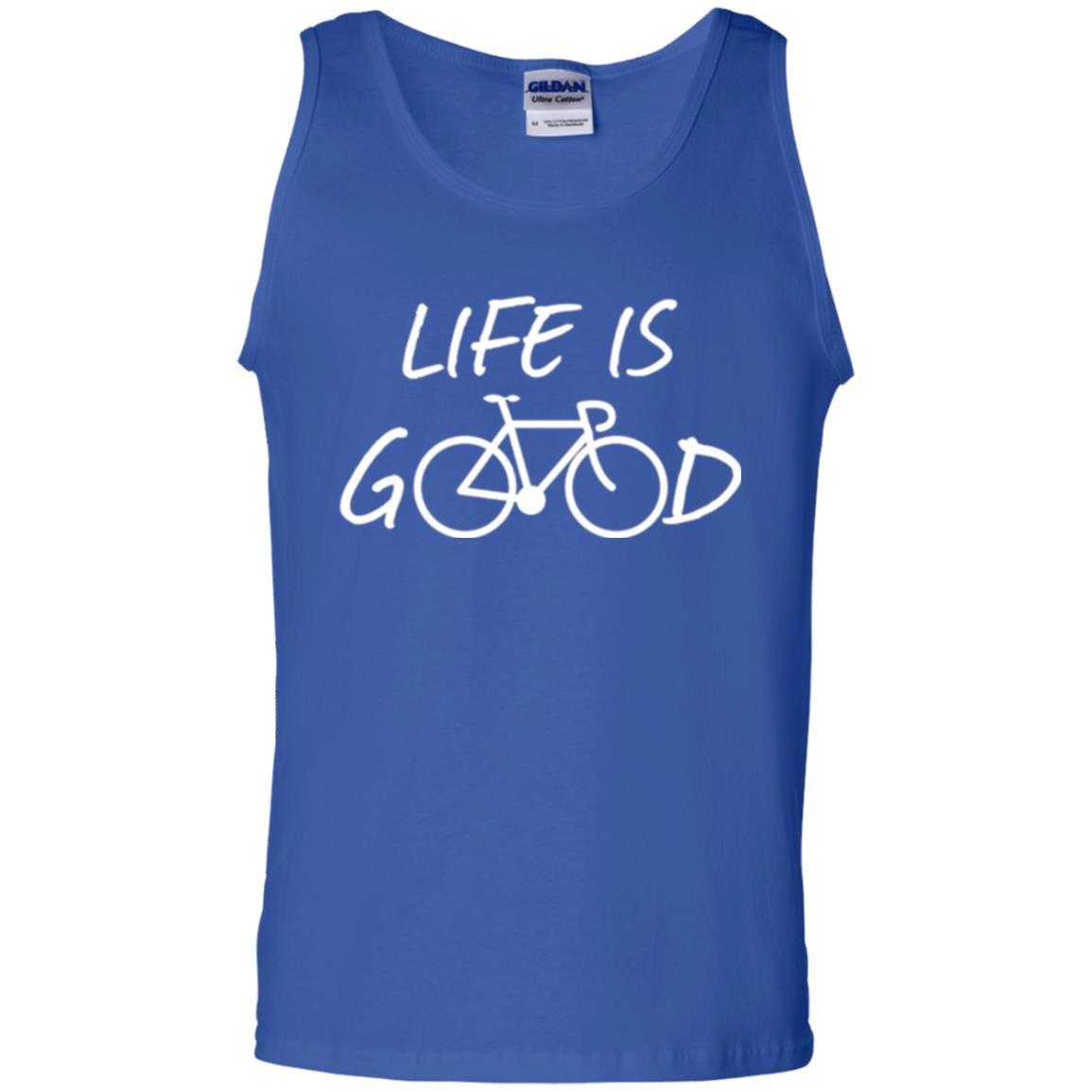 Bicycle T-shirt Life Is Good T-shirt Royal