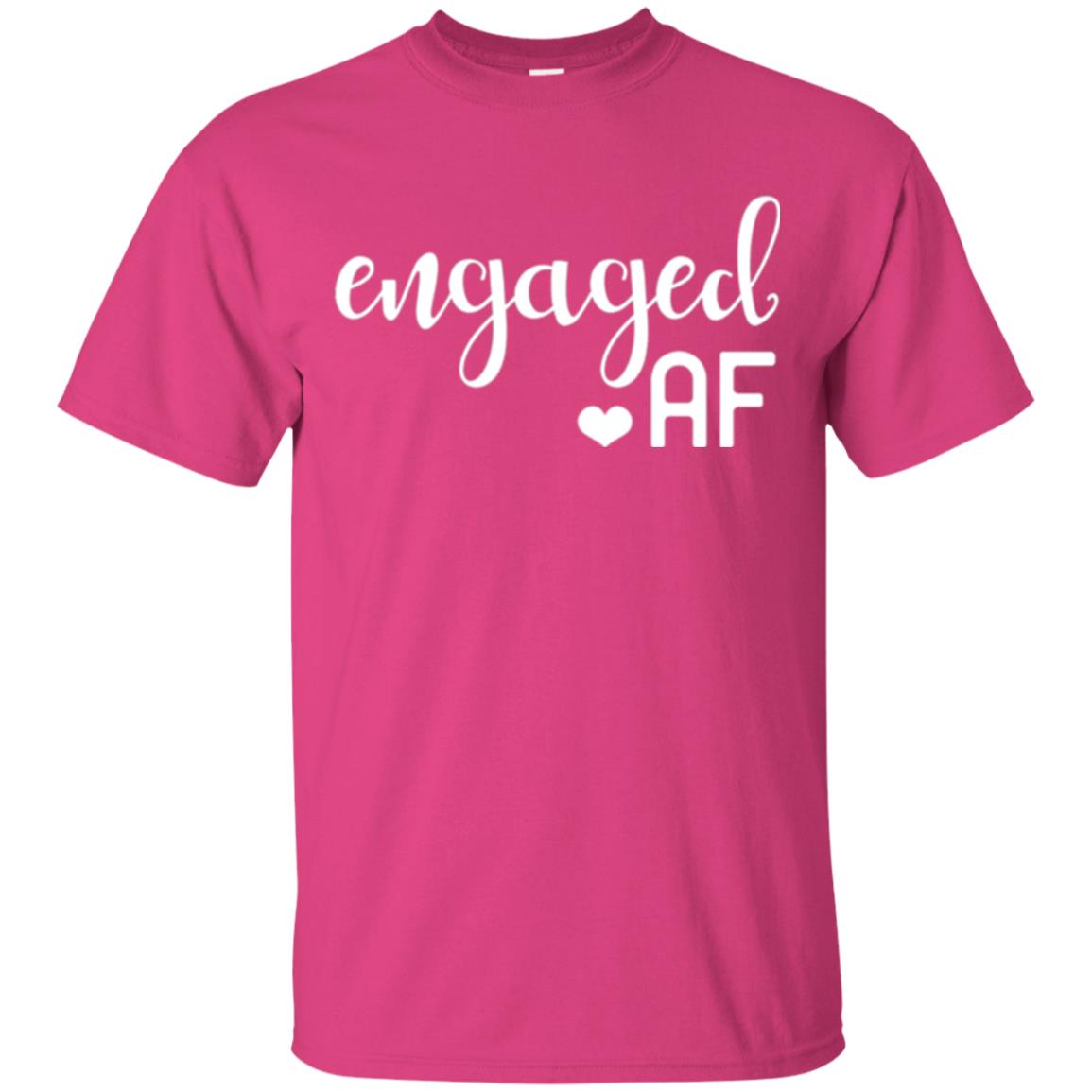 Fiance Engagement Party Womens Engaged Af T-shirt Heliconia