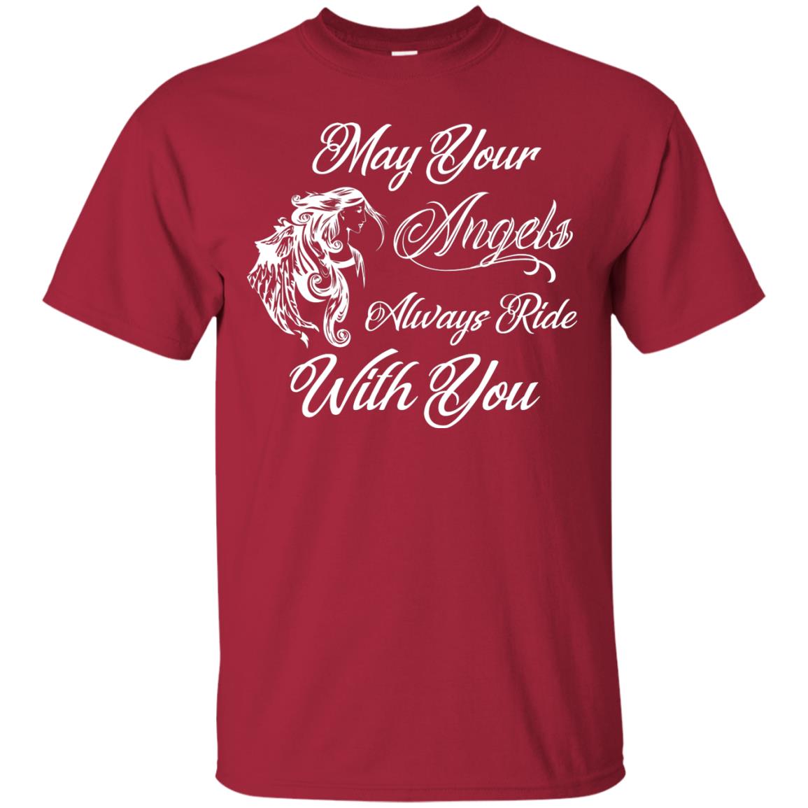 May Your Angels Always Ride With You Best Shirt For Bike Rider Cardinal