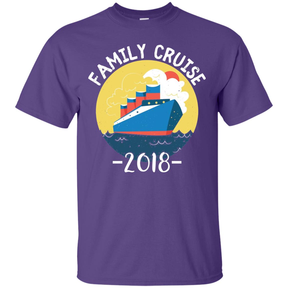 Summer Holiday T-shirt Family Cruise 2018 Purple