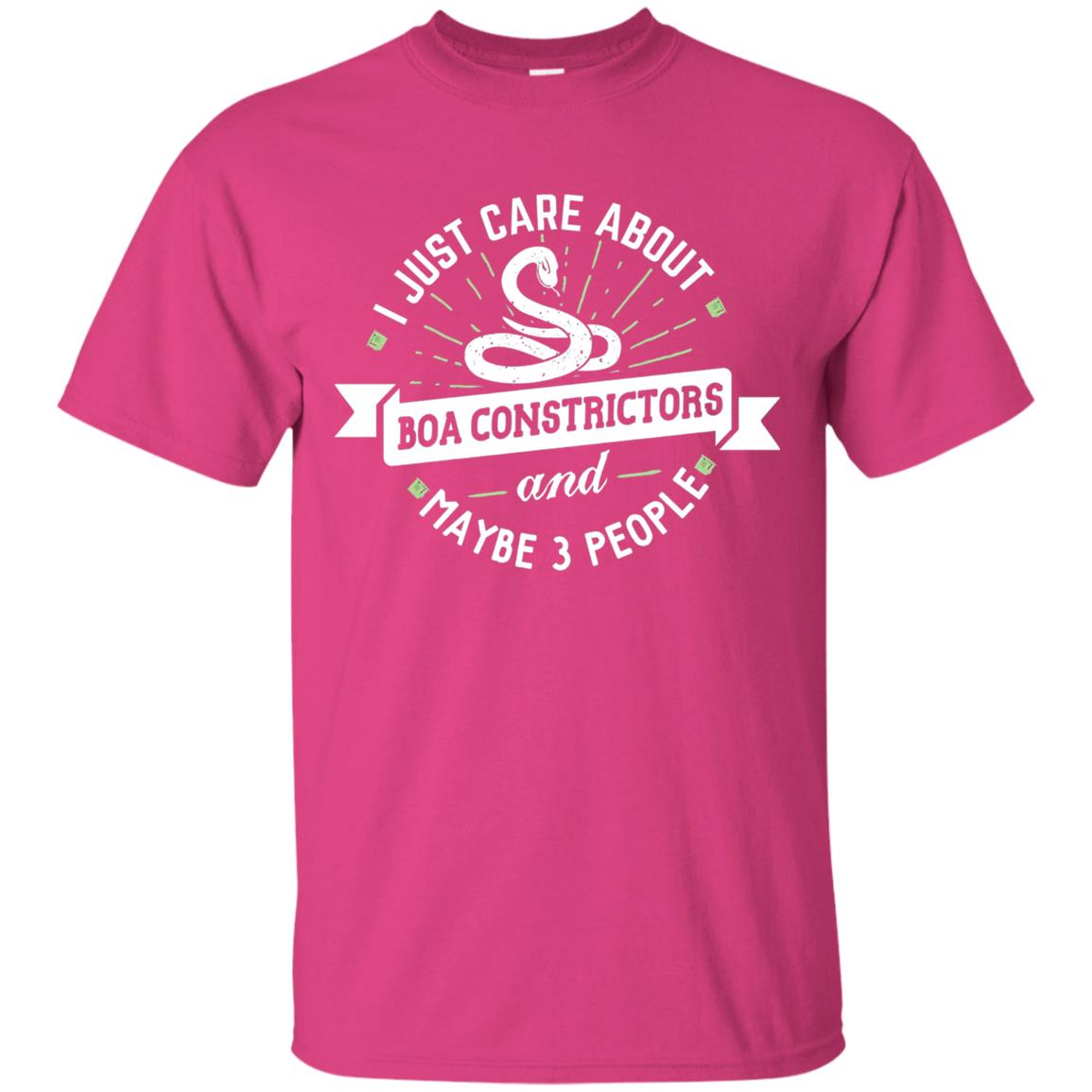 I Just Care About Boa Constrictors Boa Constrictors T-shirt Heliconia