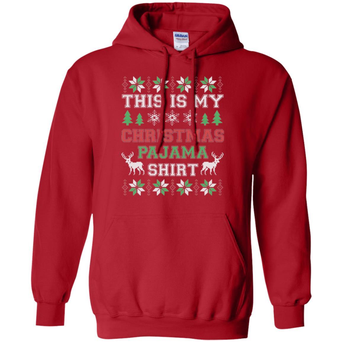 Christmas T-shirt This Is My Christmas Pajama Red