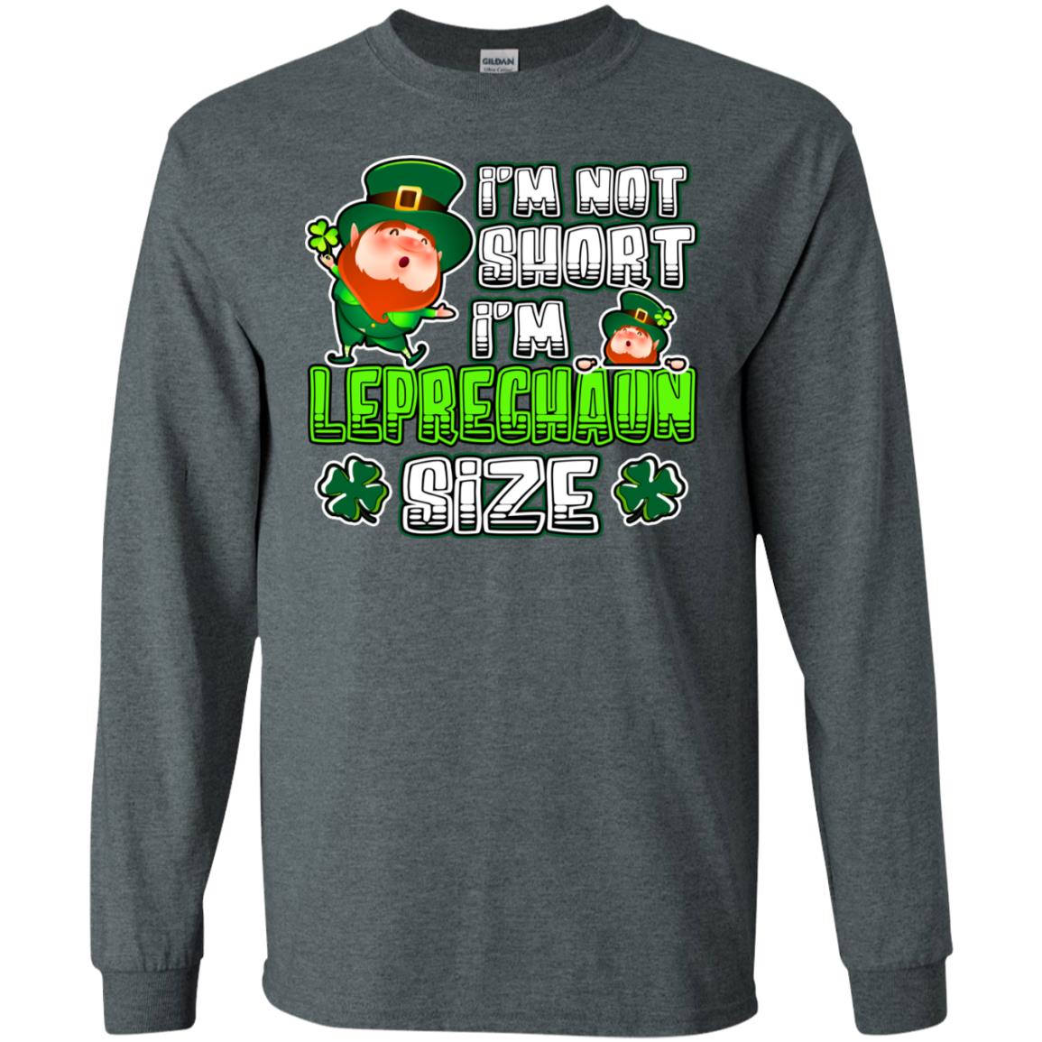 Im Not Short Im Leprechuan Size Irishman Ireland Shirt Dark Heather