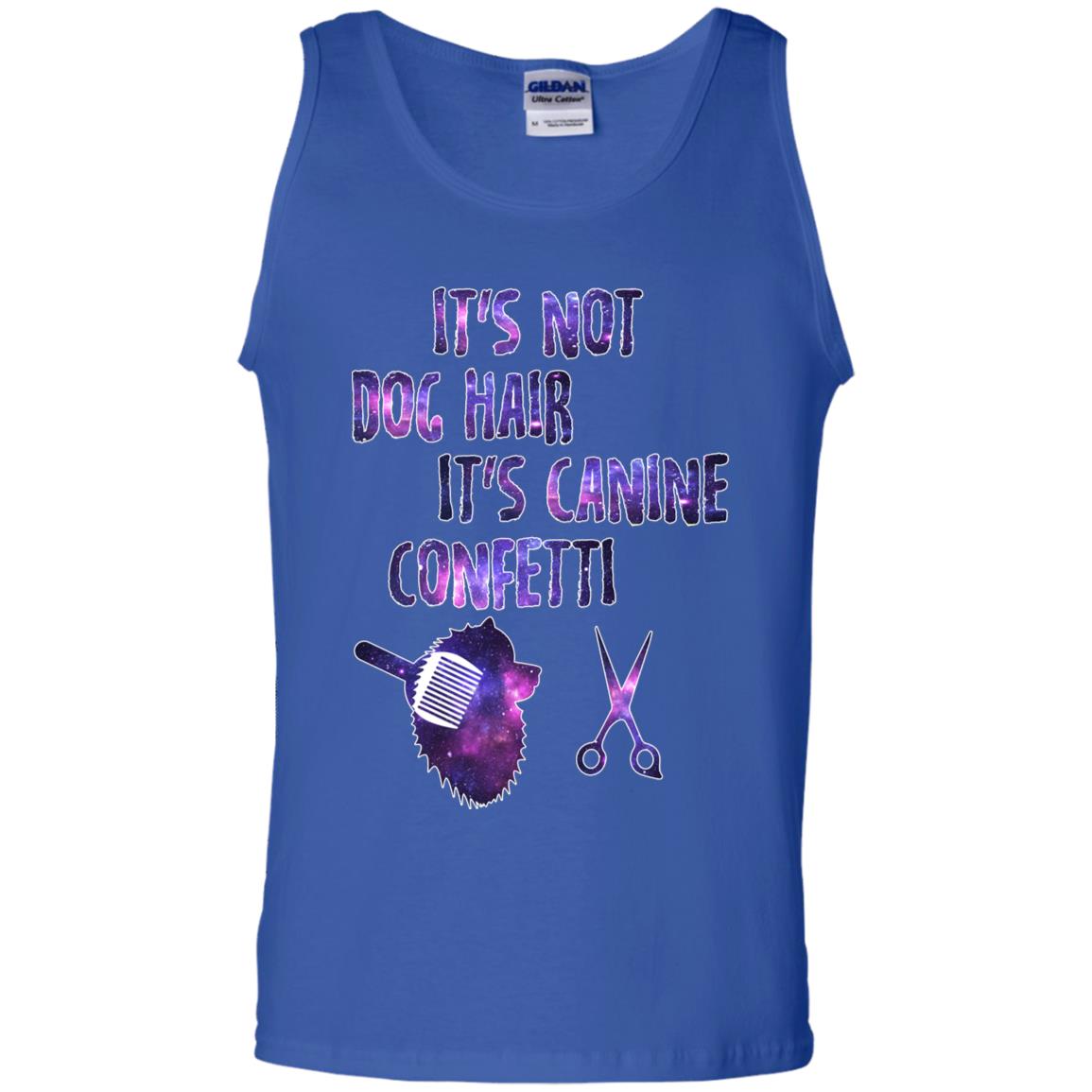 It's Not Dog Hair It's Canine Confetti Groomer Dog Shirt Royal