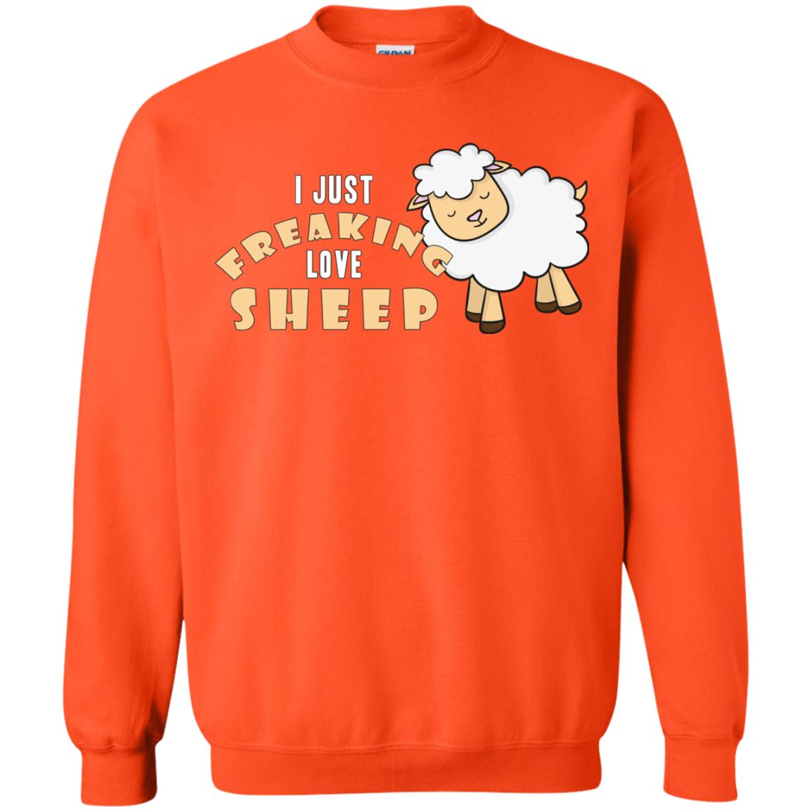 I Just Freaking Love Sheep Shirt Orange