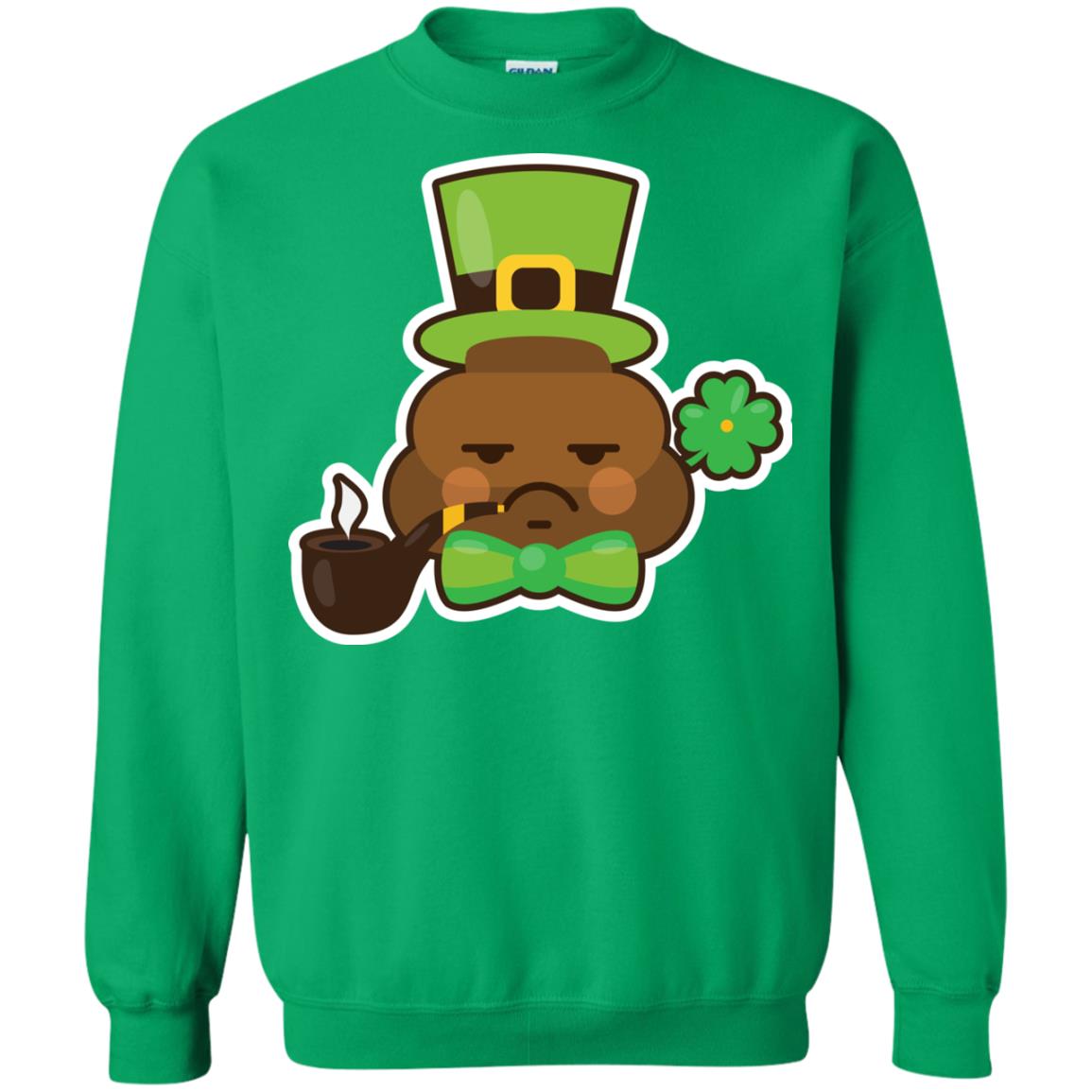 Saint Partick's Day T-shirt Leprechaun Poop Emoji With Patrick Hat Irish Green