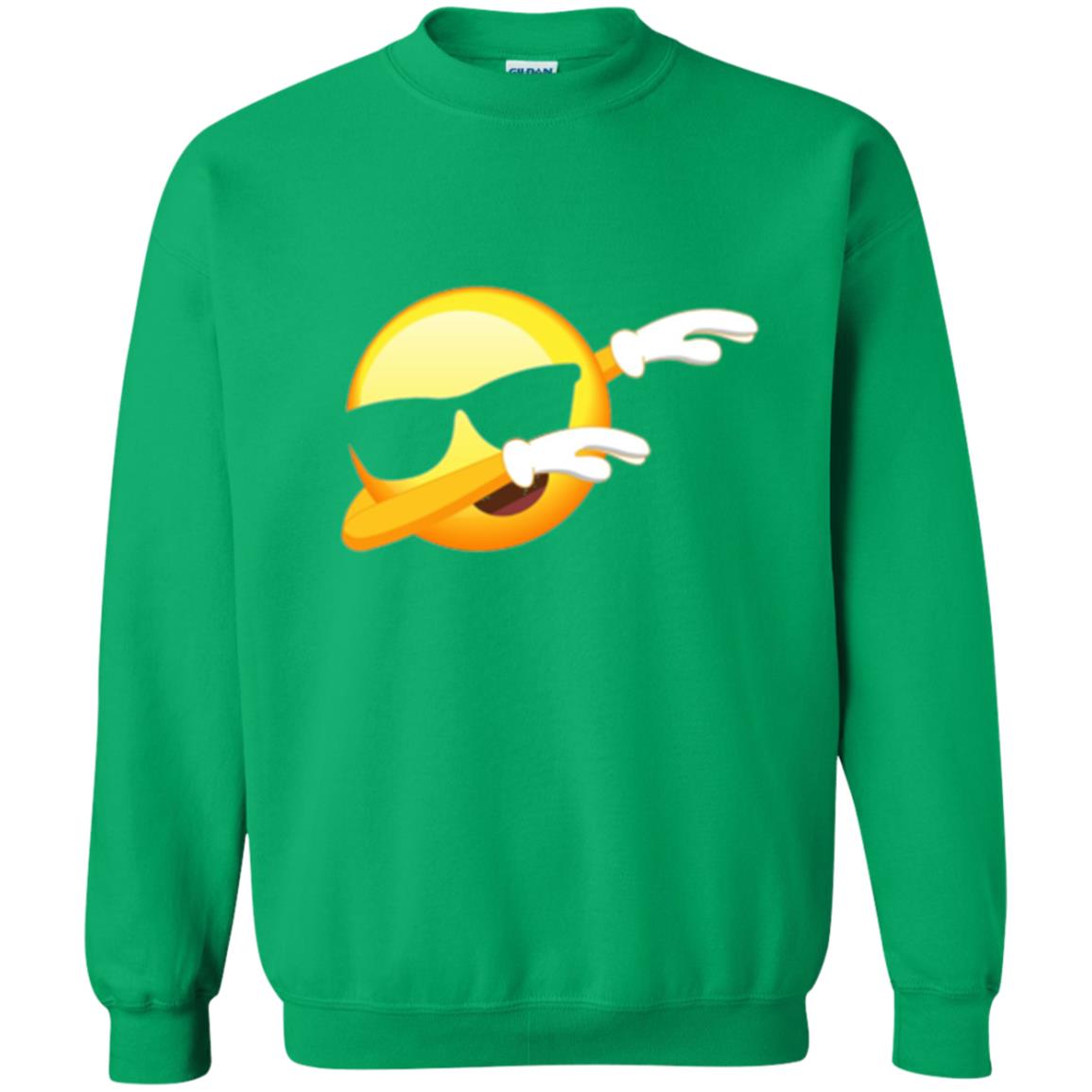 Funny Dabbing Emoji Cool Emoji Dab T-shirt Irish Green