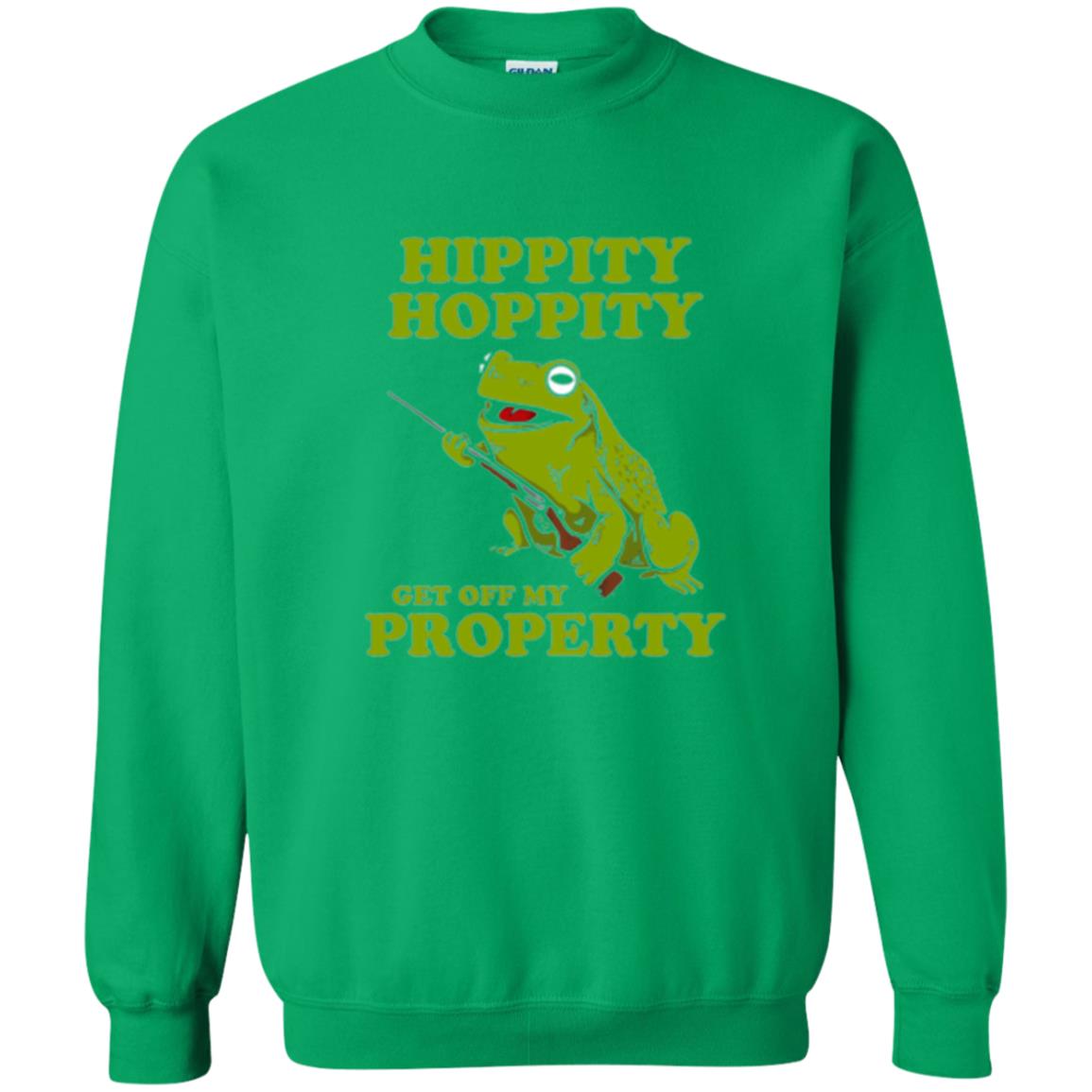 Frog Lover T-shirt Hippity Hoppity Get Off My Property Irish Green