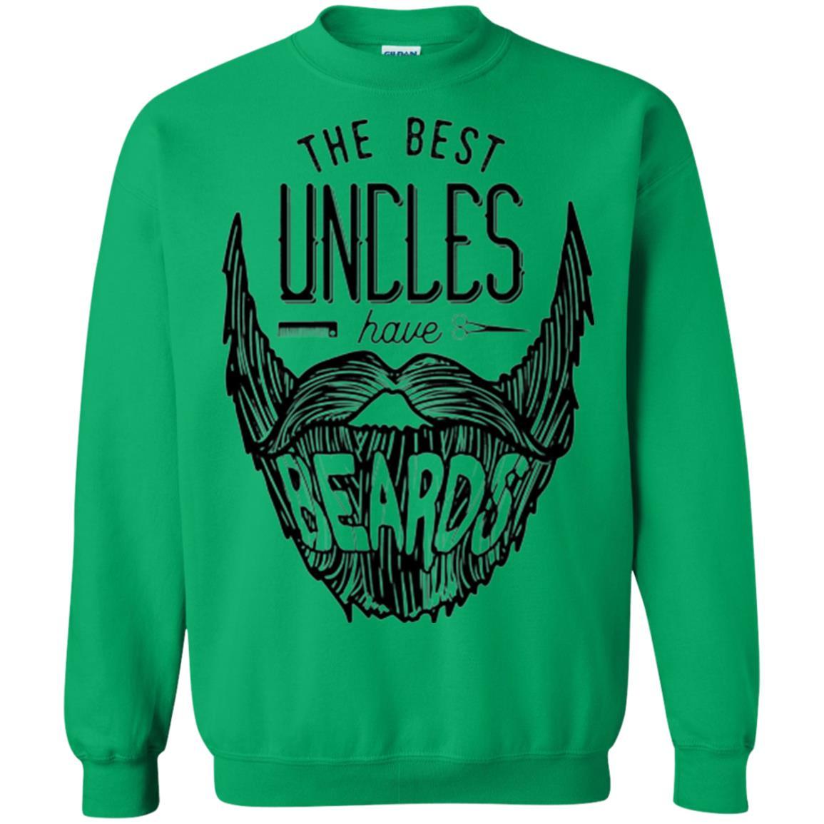 Funny Uncle T-shirt The Best Uncles Have Beards Irish Green