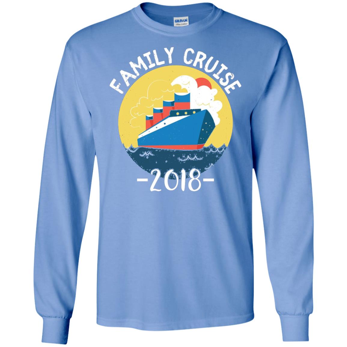 Summer Holiday T-shirt Family Cruise 2018 Carolina Blue
