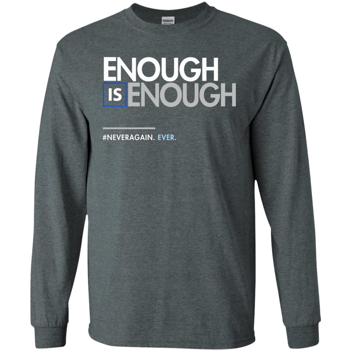 Enough Is Enough Gun Control T-shirt Dark Heather