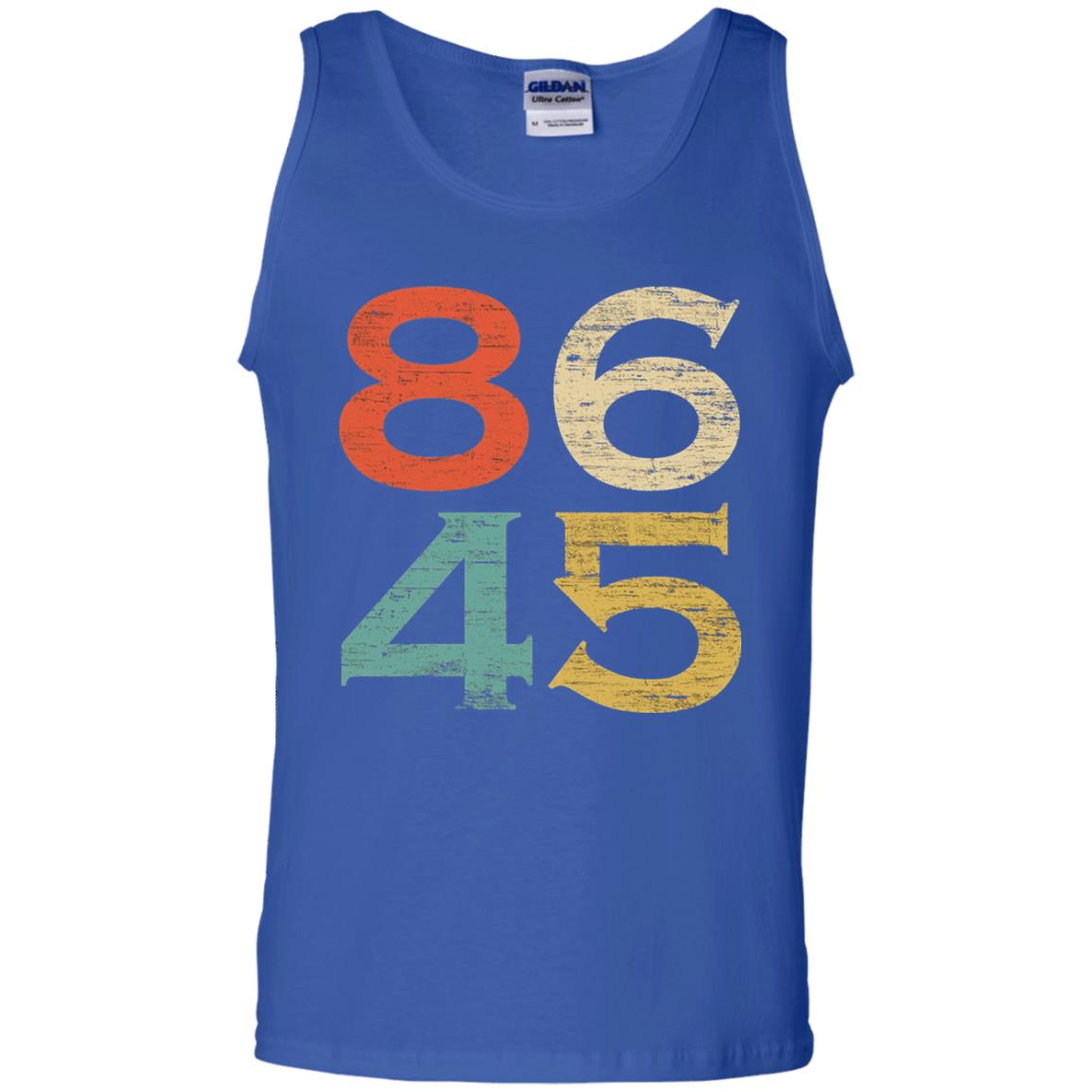 Classic Vintage Style 86 45 Anti Trump T-shirt Royal