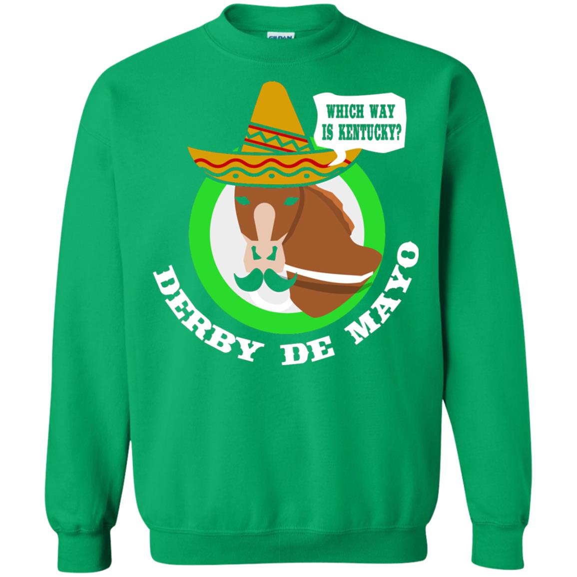 Derby De Mayo Kentucky Sombrero Mexican Horse Race T-shirt Irish Green