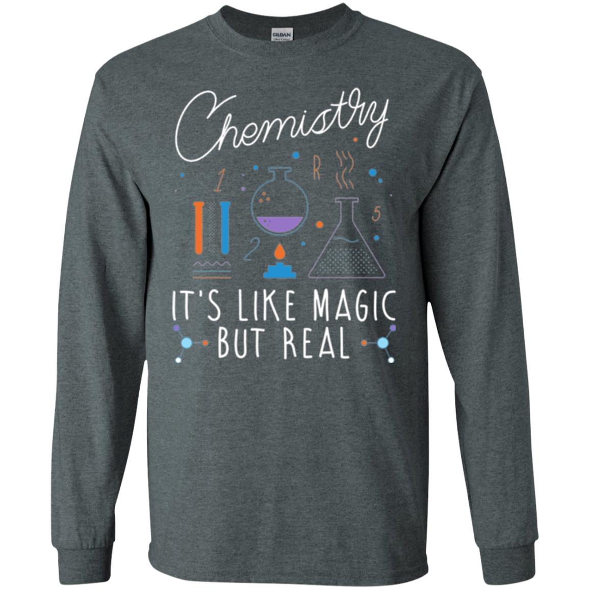 Chemistry T-shirt It_s Like Magic But Real Dark Heather