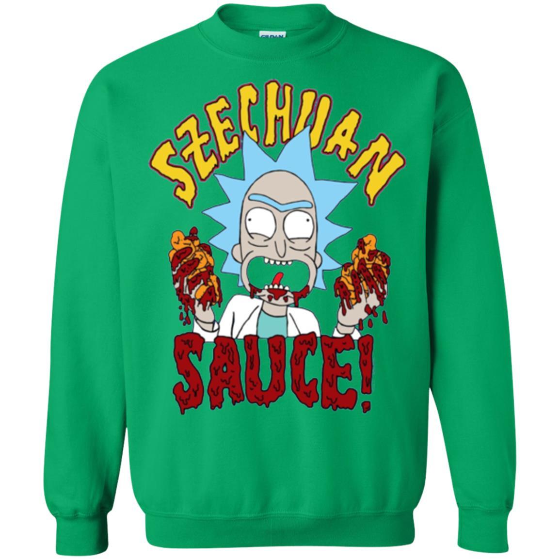 Rick Morty Szechuan Sauce T-shirt Irish Green