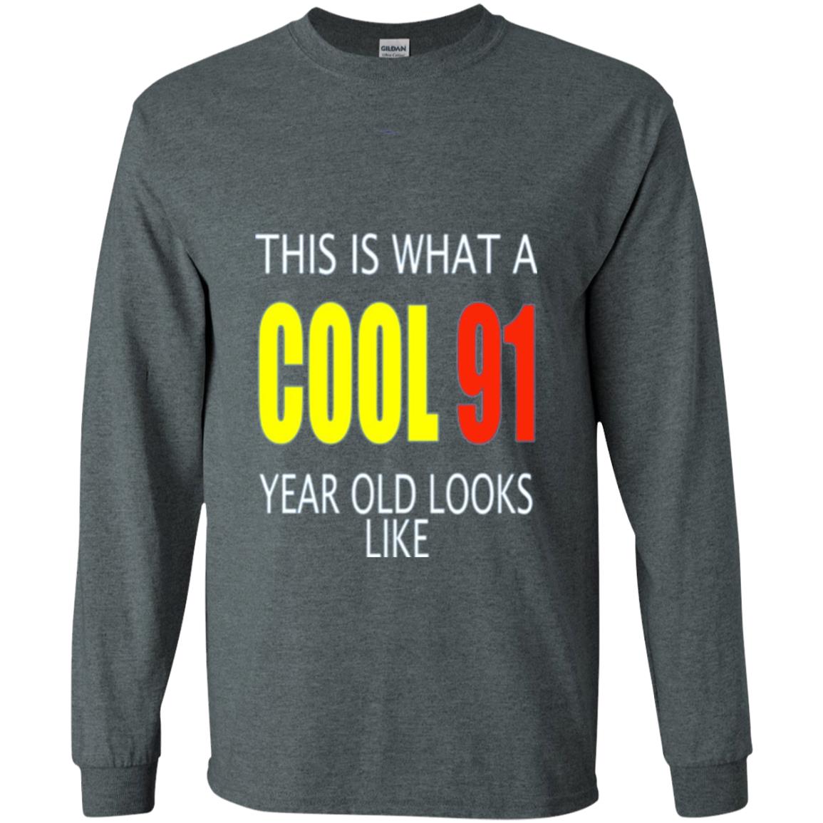 Cool 91 Years Old Birthday Gifts This Is What A Cool 91 Dark Heather
