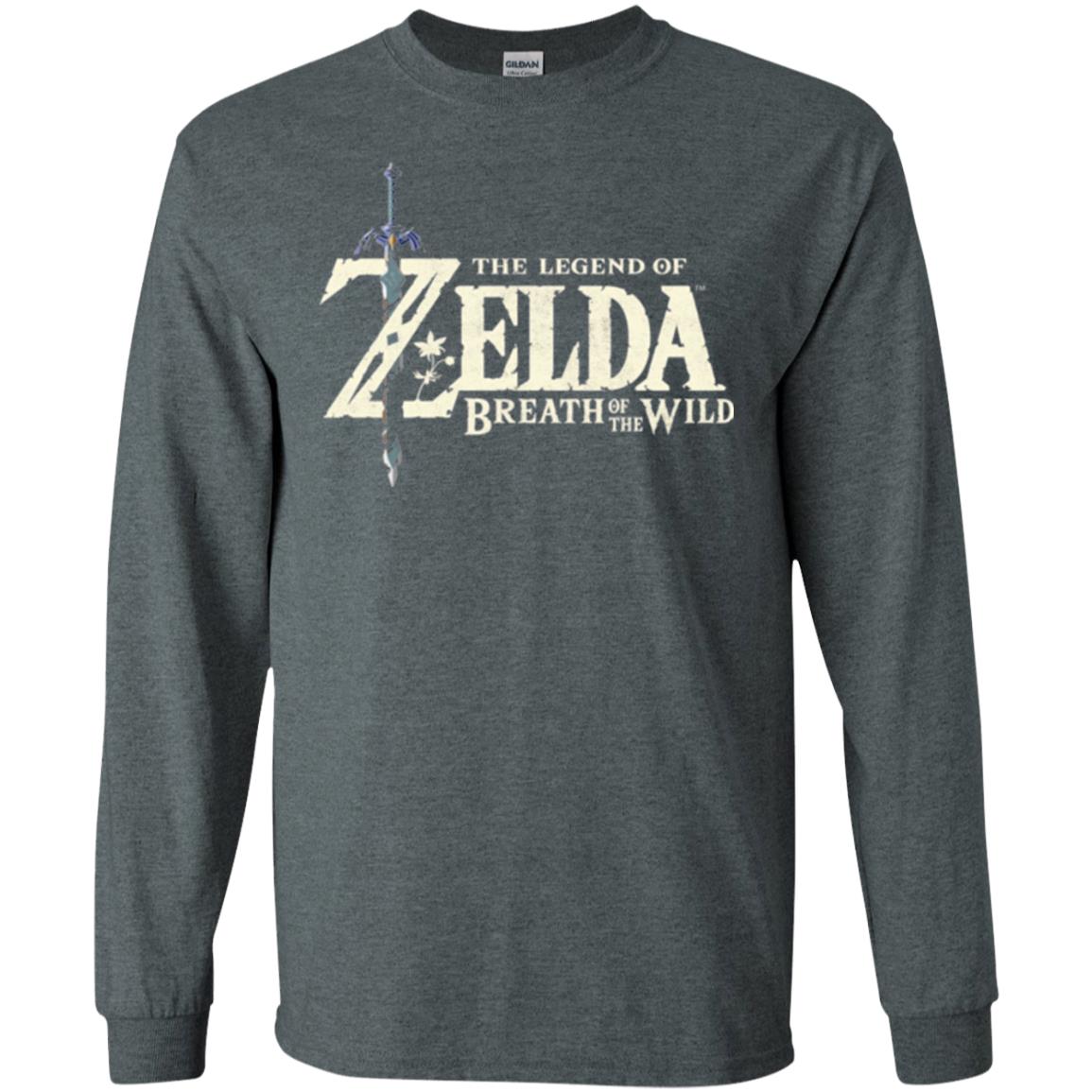 Game T-shirt Nintendo Zelda Breath Of The Wild Dark Heather
