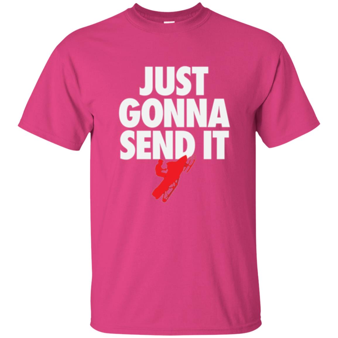 Snowmobile T-shirt Just Gonna Send It T-shirt Heliconia