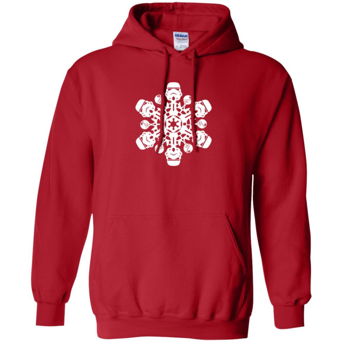 Film T-shirt Star Wars Stormtrooper Christmas Snowflake Graphic Red