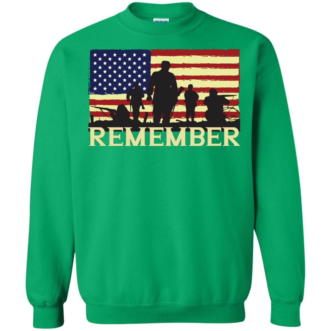 Military Of United States Memorial Day Shirt Irish Green