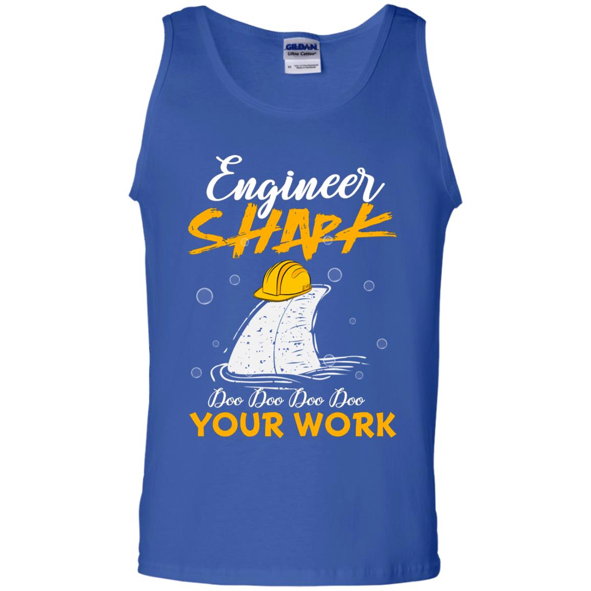 Engineer Shark Doo Doo Doo Your Work Engineering Shark Gift Shirt For Mens Or Womens Royal