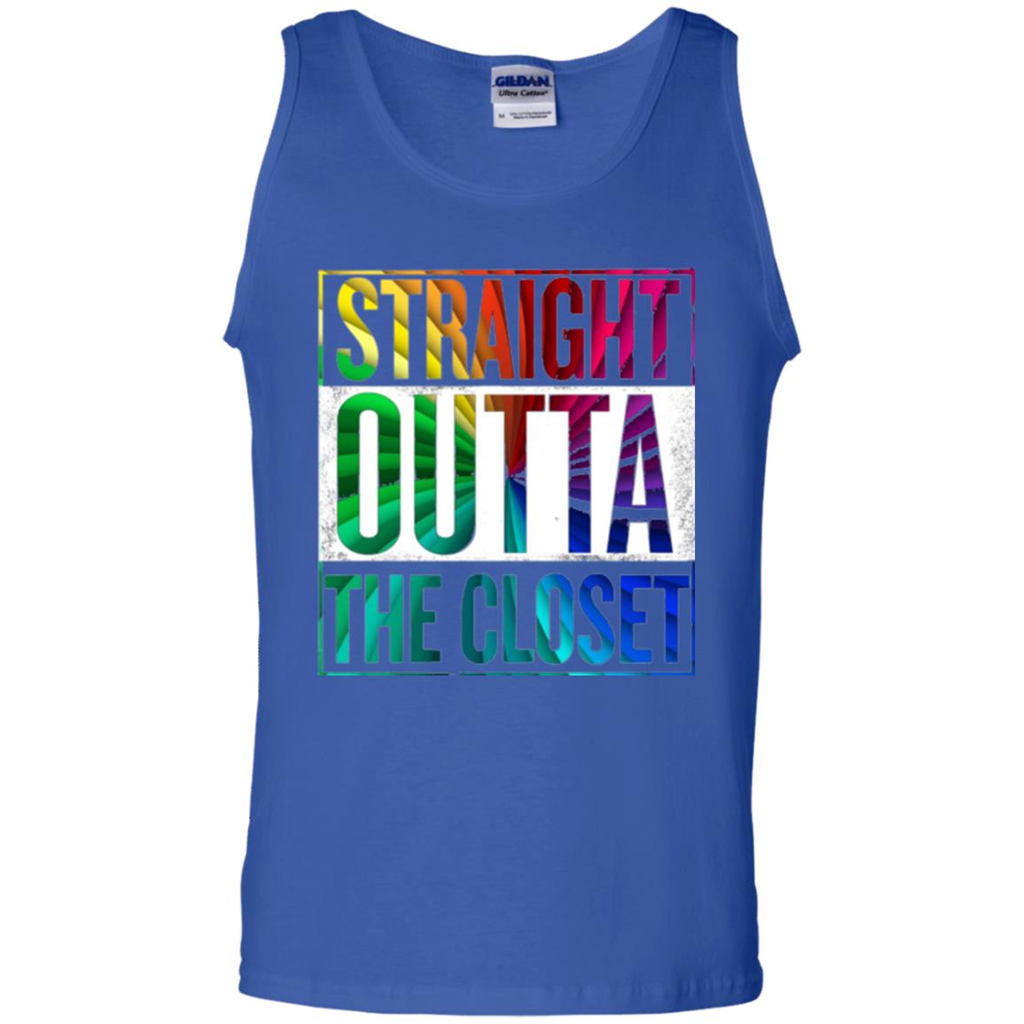 Gay Pride Lgbt T-shirt Straight Outta The Closet Royal