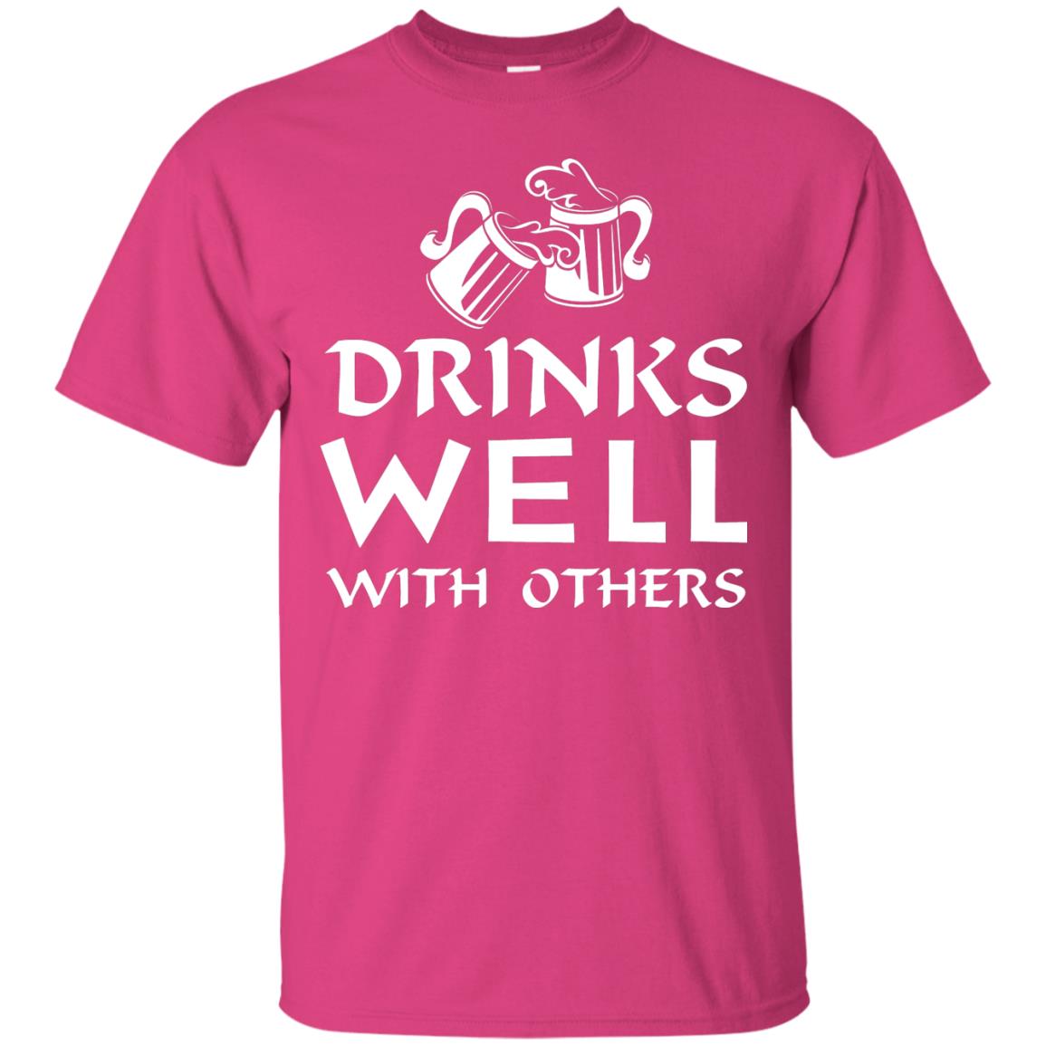 Drinks Well With Others St. Patrick_s Day T-shirt Heliconia