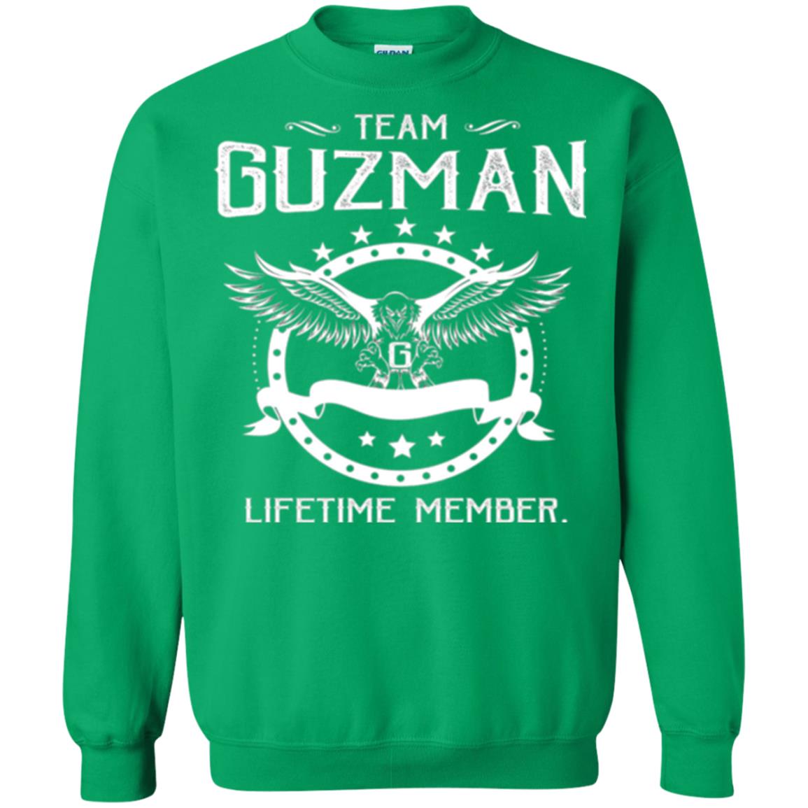 Family T-shirt Team Guzman Lifetime Member Irish Green