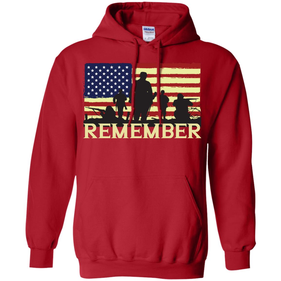 Military Of United States Memorial Day Shirt Red