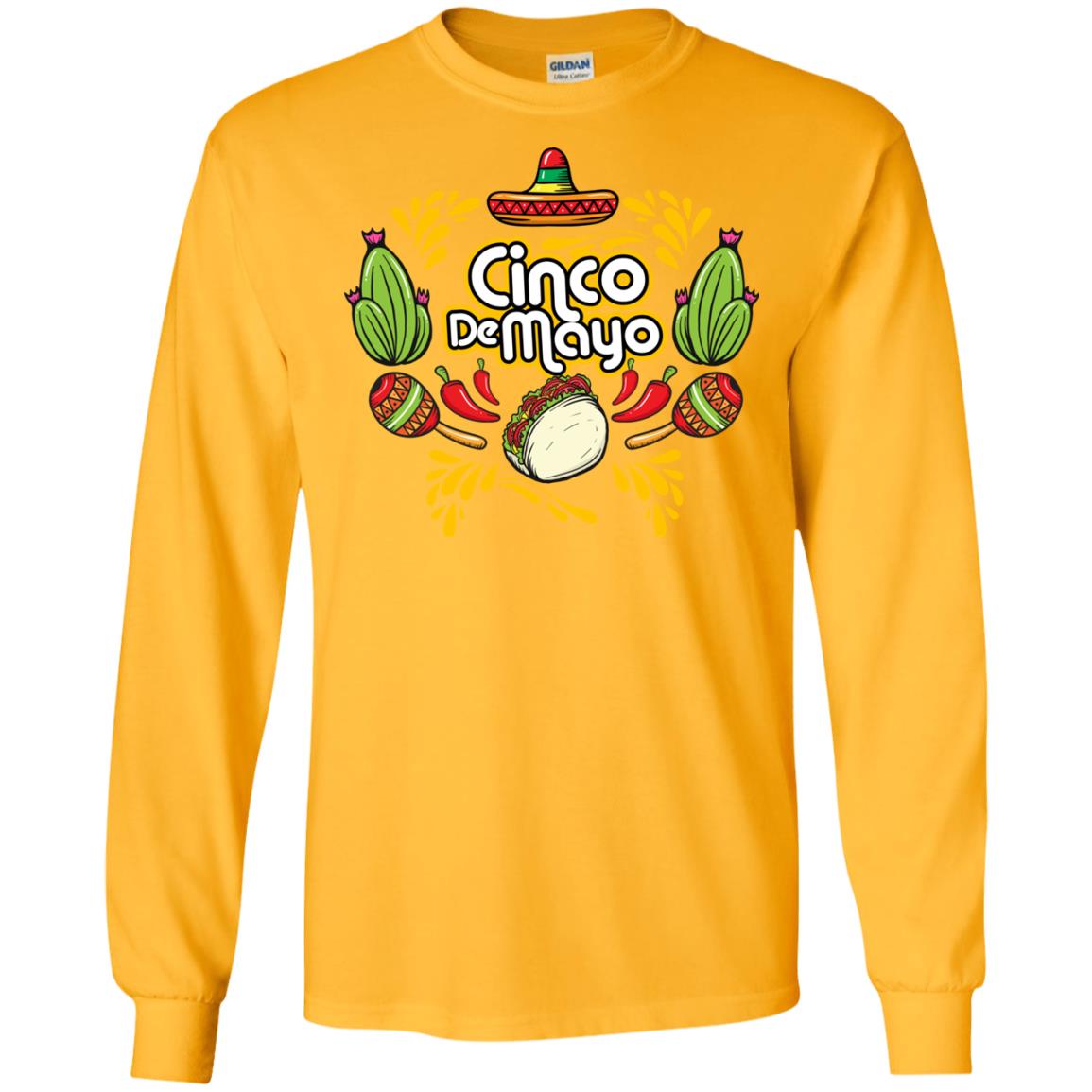 Mexican Festival Cinco De Mayo Shirt Gold