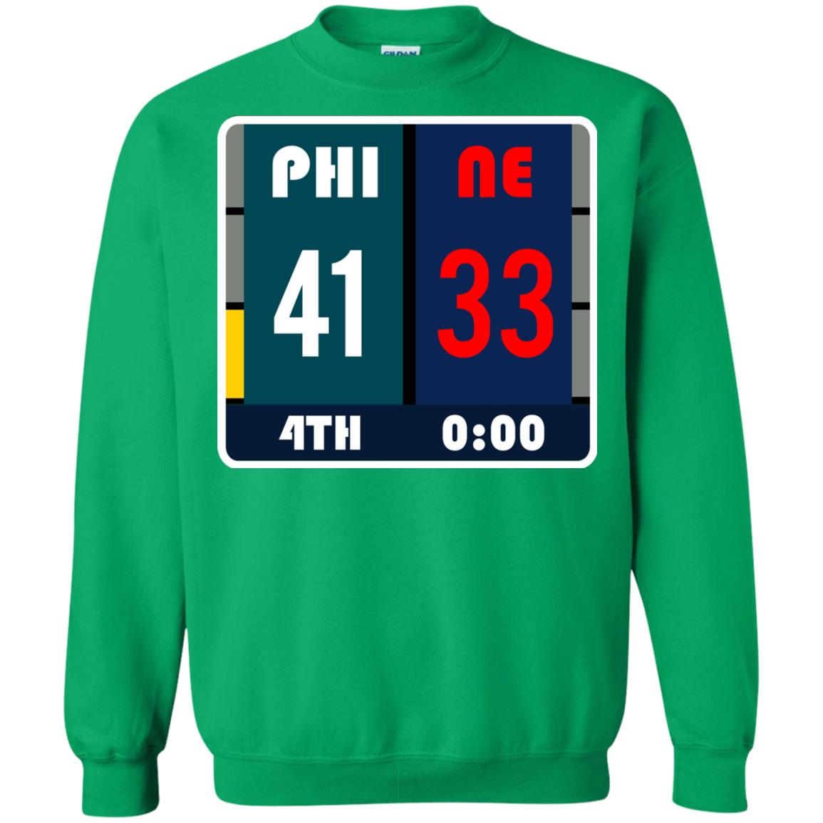 Football Philadelphia T-shirt Eagles Vs New England Irish Green