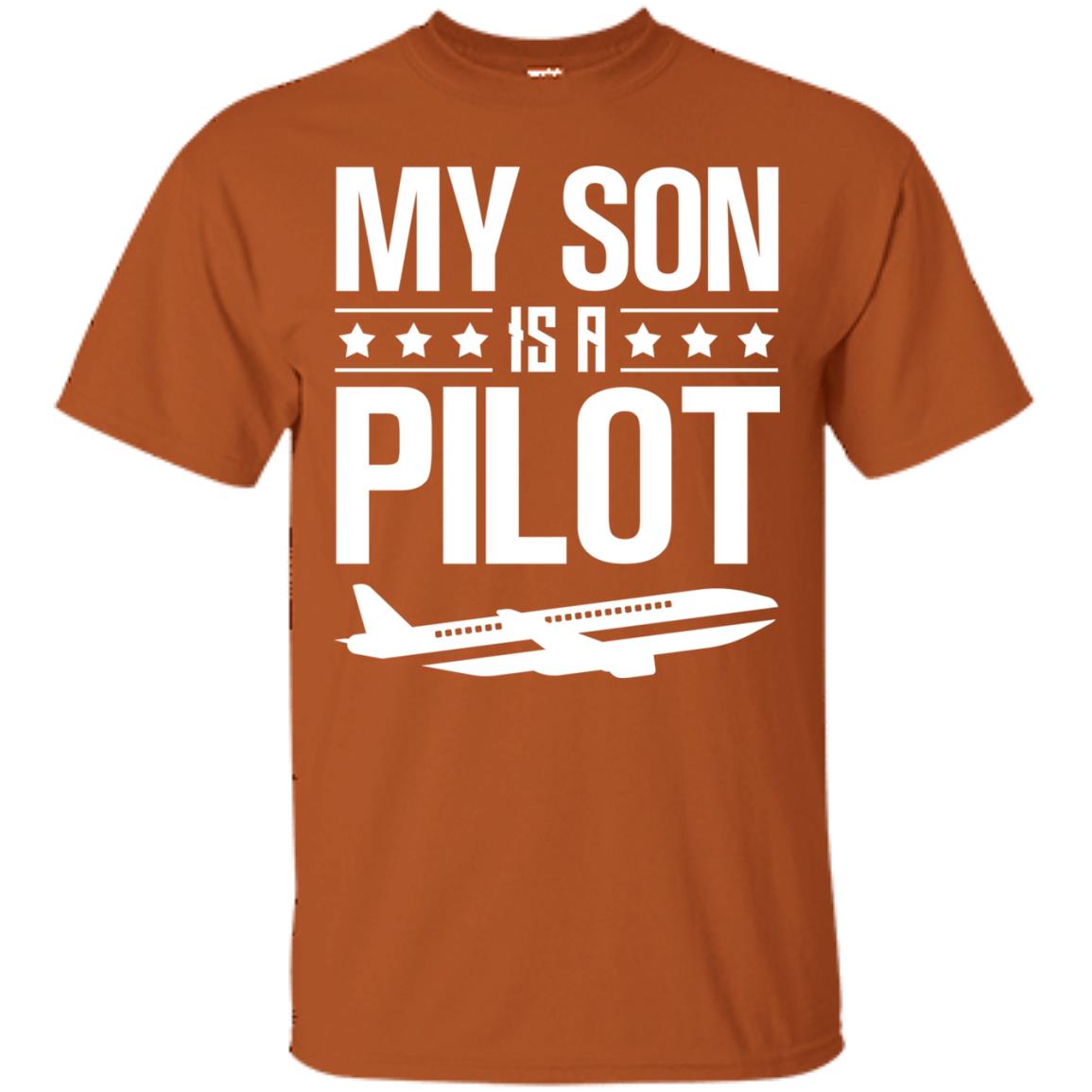 My Son Is A Pilot Shirt Texas Orange