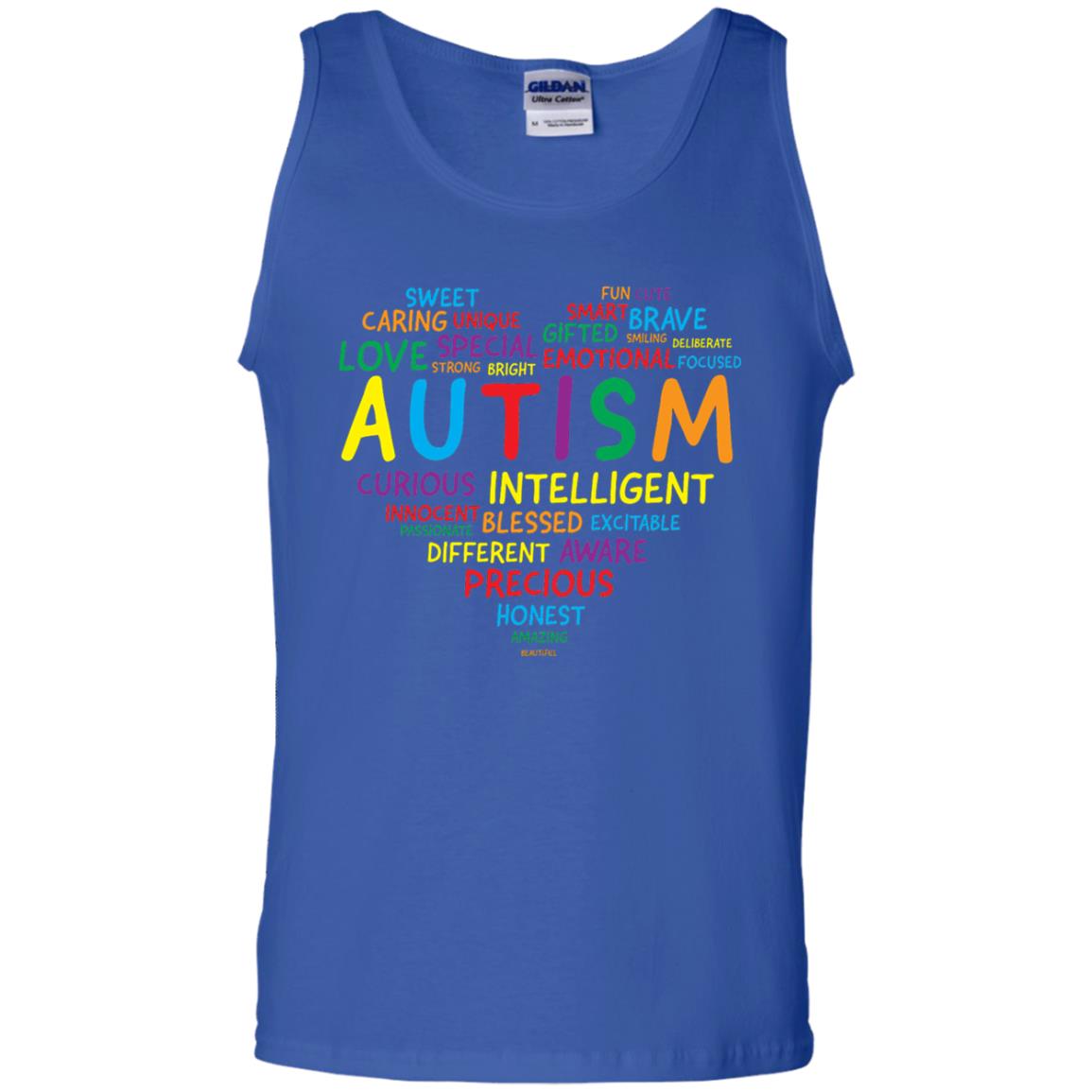 Autism Heart Autism Awareness T-shirt Royal