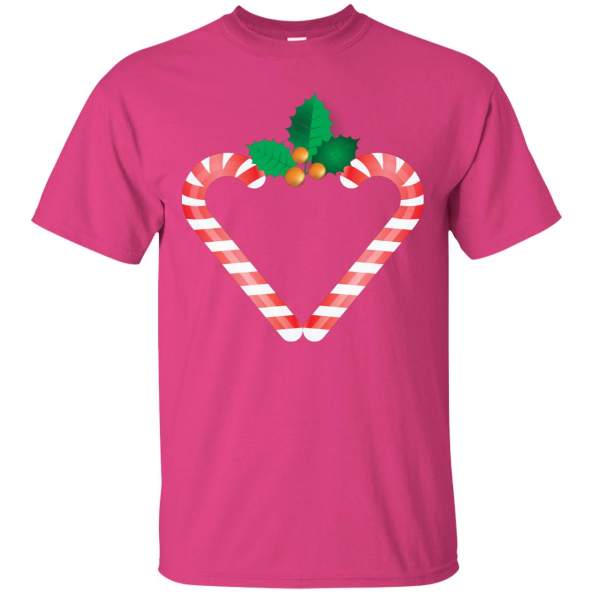Heart Icon Candy X-mas Gift Shirt Heliconia